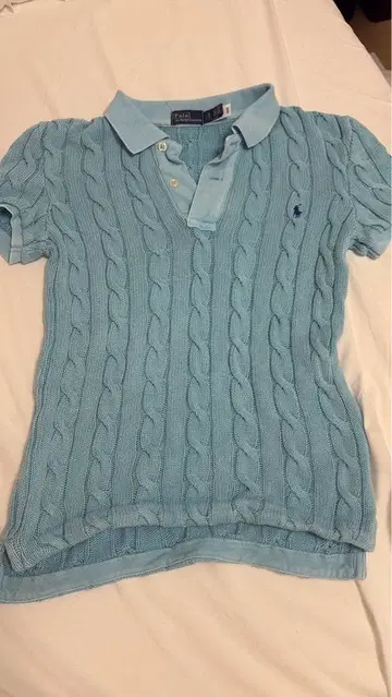 랄프 로렌 스카이블루 피케 셔츠 160/34A