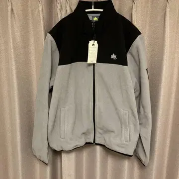 LOGOS 플리스 자켓 L 그레이/블랙