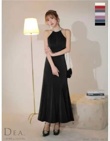 로브 드 플뢰르 롱 드레스 L