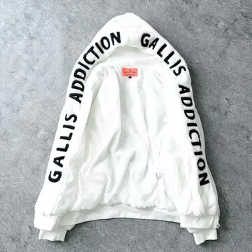 새상품급 갈리스 어딕션 보아 후드티 로고 블루종 화이트 L 사이즈