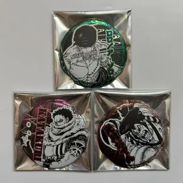 원피스 캔뱃지 3개 세트 조로 오뎅 카타쿠리