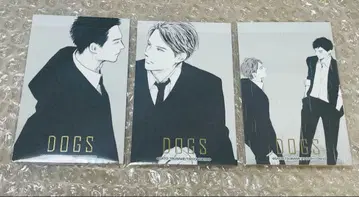 사토 제비 CAFE SWALLOW 금박 카드 DOGS emocafe