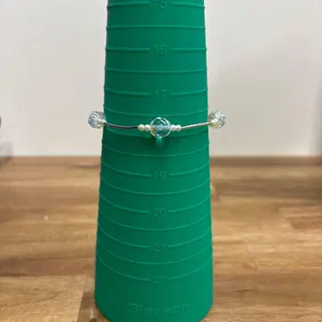 크리스탈과 펄 비즈 팔찌