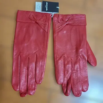 pierre cardin 가죽 장갑 빨간색