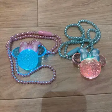 도쿄 디즈니랜드 미니 빛나는 라이트 펜던트 목걸이