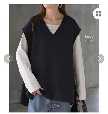 [ 새상품 ] 네이비 V넥 베스트