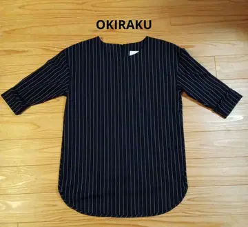 [ 새상품급 ] OKIRAKU 스트라이프 튜닉