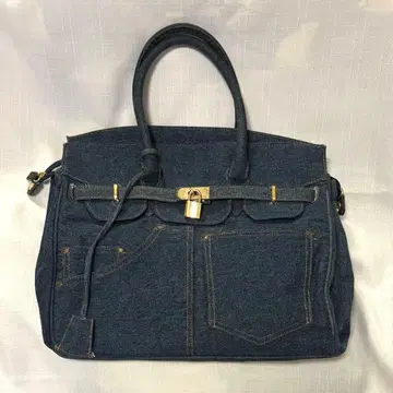 데님 리메이크 토트백