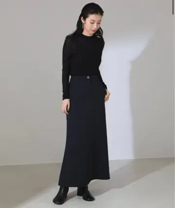 데밀룩스 빔즈 메구로 코시코 윤기 새틴 머메이드 스커트 36