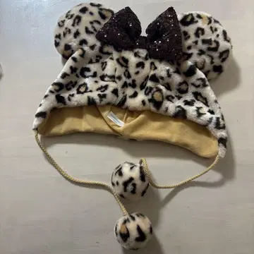 미니 레오파드 무늬 팬캡