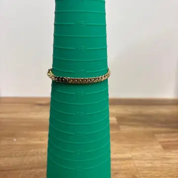 금도금 체인 팔찌 약 17cm