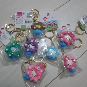 산리오 미야쿠미야쿠 키링 노멀 컬러 7종 컴플리트 세트