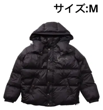 카리 카니 블랙 후드 부착 다운 자켓 M 사이즈