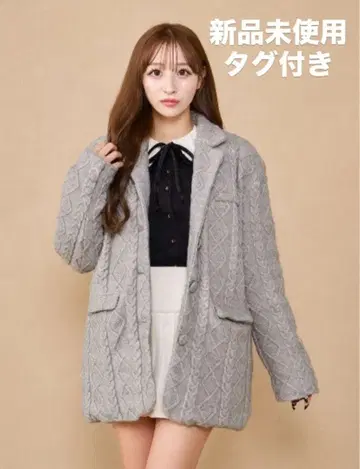 다리치 Darich 케이블 니트 자켓