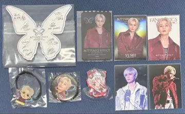 야기 유세이 회장 한정판 클리어 픽처 티켓 포토 카드 캔뱃지 머리끈