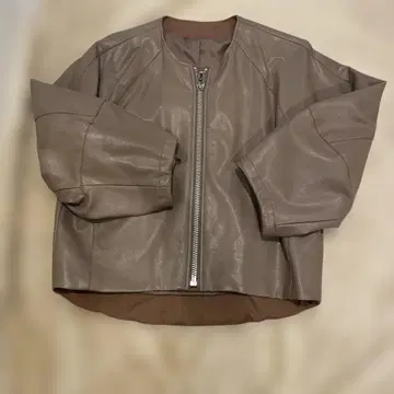 Aga 노카라 자켓 합성 피혁