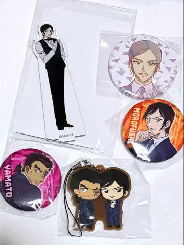 명탐정 코난 야마토 칸스케 & 모로부시 타카아키 세트! 코난 카페 캔뱃지