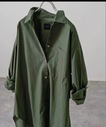 Spick and Span 코튼 오버 셔츠