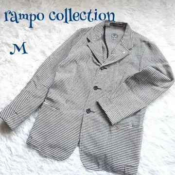 [빈티지] 면 100% 일본제 다이아 무늬 빨간색 라메 테일러드 자켓 M