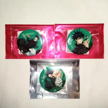 주술회전 도쿄 타워 파세라 44mm 캔뱃지 후시구로 3종 세트