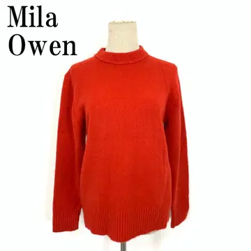 LA8444 미라 오웬 긴팔 니트 빨간색 레드 아크릴 나일론 0