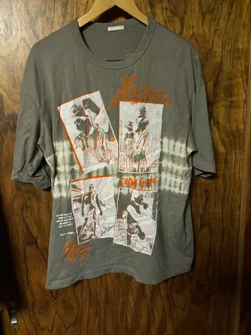 xrayspex 그레이 빅 실루엣 T셔츠