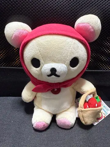 코리락쿠마 빨간 망토 모으는 봉제 인형 딸기 바스켓