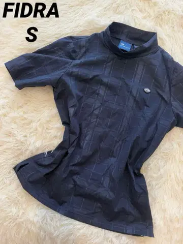 FIDRA 네이비 체크 무늬 셔츠 S 골프 셔츠