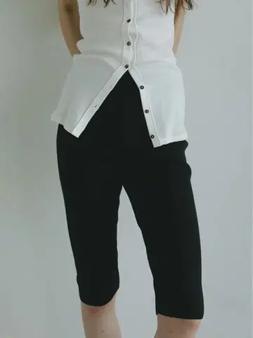 ETRE TOKYO 홀가먼트 니트 바이커 팬츠