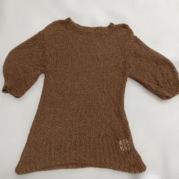 새상품 THE YON 시스루 니트 브라운 프리