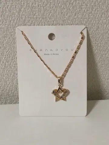 골드 별 모양 펜던트 목걸이 새상품