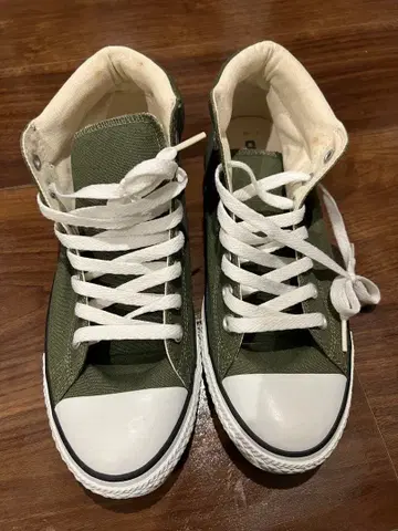 CONVERSE 하이컷 스니커즈 올리브