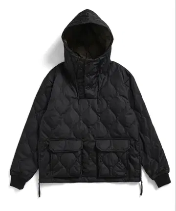 taion 밀리터리 다운 후디 블랙 XL USED