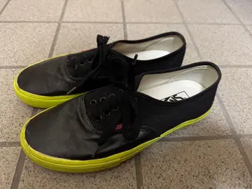 VANS WHIMSY 콜라보 블랙/옐로우 그린 스니커즈 레어