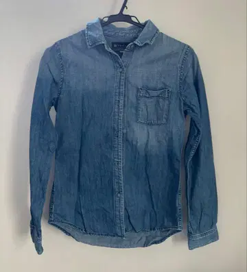 AG theory 데님 긴팔 셔츠 XS 바지 셔츠 띠어리