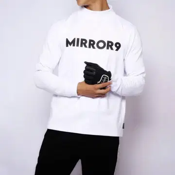 모크넥 백 지퍼 속기모 로고 문자