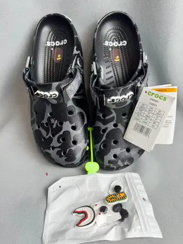 [ 미사용 새상품 ] Crocs Classic 블랙 카모플라쥬