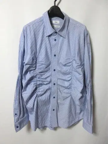 Allege. THOMAS MASON 긴팔 셔츠 개더 스트라이프