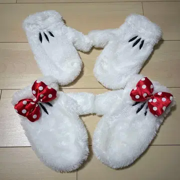 디즈니 리조트 미튼 장갑 미키 미니 페어 성인용