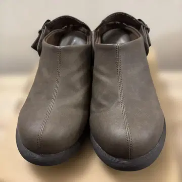 Nuts world 브라운 가죽 신발 사보 샌들