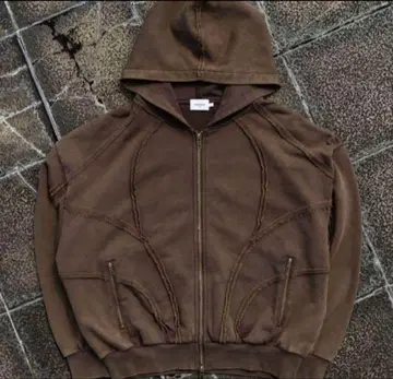 [ ANDER HUNK 언더 ] 오버다이 더블 집업 후드티