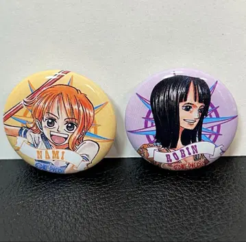 ONE PIECE 캔 배지 점프 페스타 2003 나미 로빈 2점