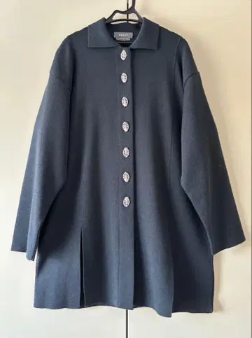 BALLY 오버 사이즈 니트 저지 코트 롱 가디건