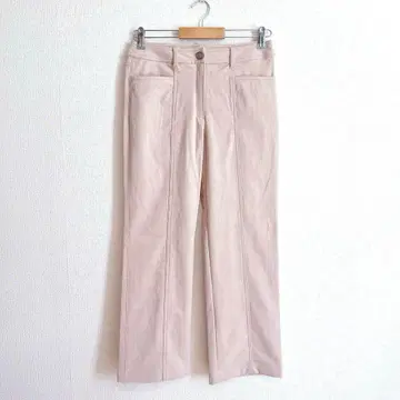 새상품급 Mydal 핑크 베이지 스트레이트 팬츠 스트레치 소재 L 11호