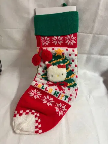 키티 크리스마스 부츠 양말