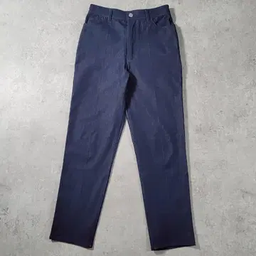 [ 새상품급 ] MICHEL KLEIN 데님 테이퍼드 팬츠 네이비 36