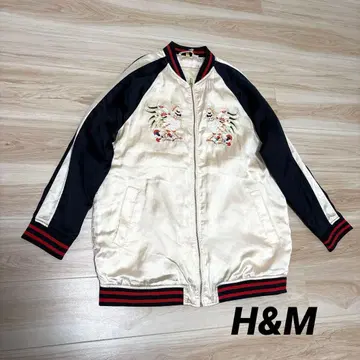 H&M 스카잔 닭 패턴 자수 스카잔 빈티지 레트로