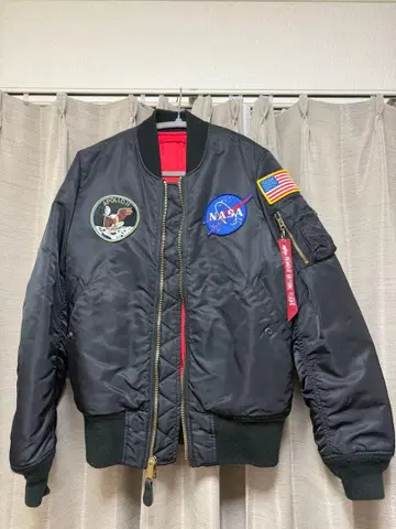 NASA MA-1 플라이트 자켓 블랙