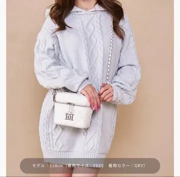 darich 케이블 볼륨 니트 후디