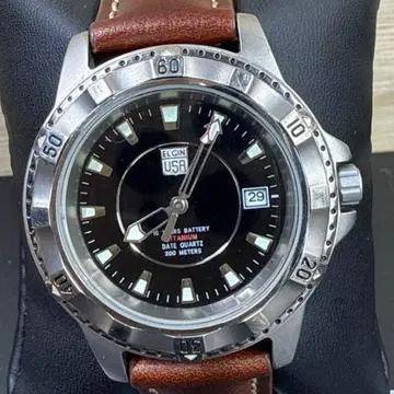 손목시계 ELGIN 엘진 FK-1000-C 3바늘 쿼츠 데이트 티타늄